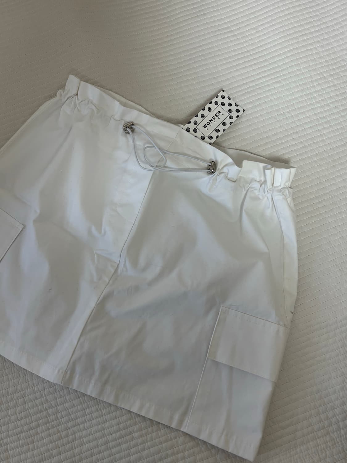 새상품|원더플레이스 스트링 카고 코튼스커트 상품이미지2