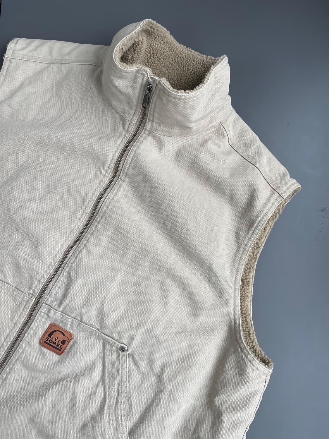 [XXL] 소렐 빈티지 쉐르파 워크 자켓 베스트 조끼 상품이미지4
