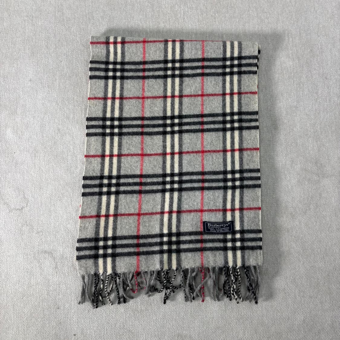 버버리 노바체크 캐시미어 그레이 머플러 상품이미지2