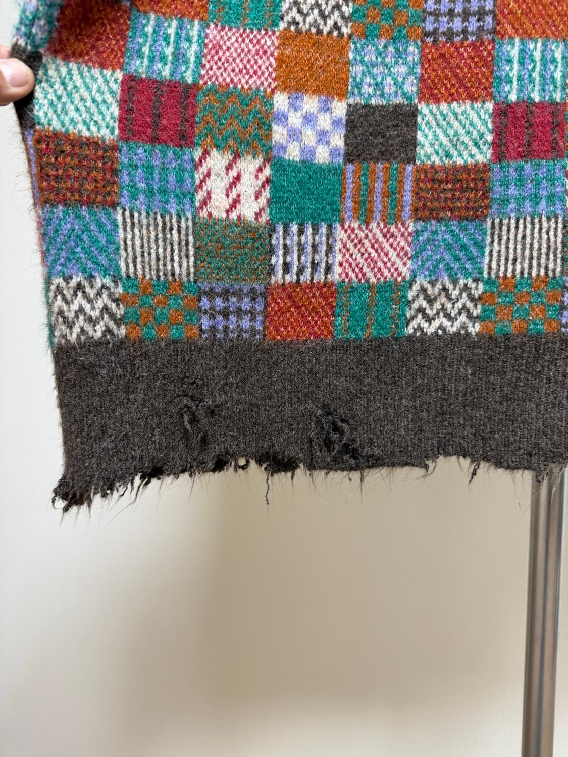 빈티지 체크 스웨터 상품이미지9