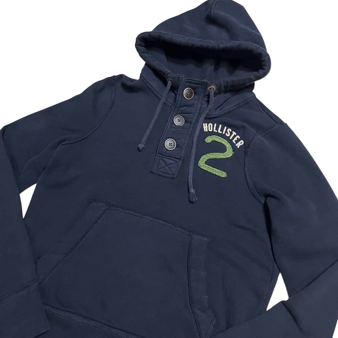 00s Hollister Numbering Button Hoodie  상품이미지3