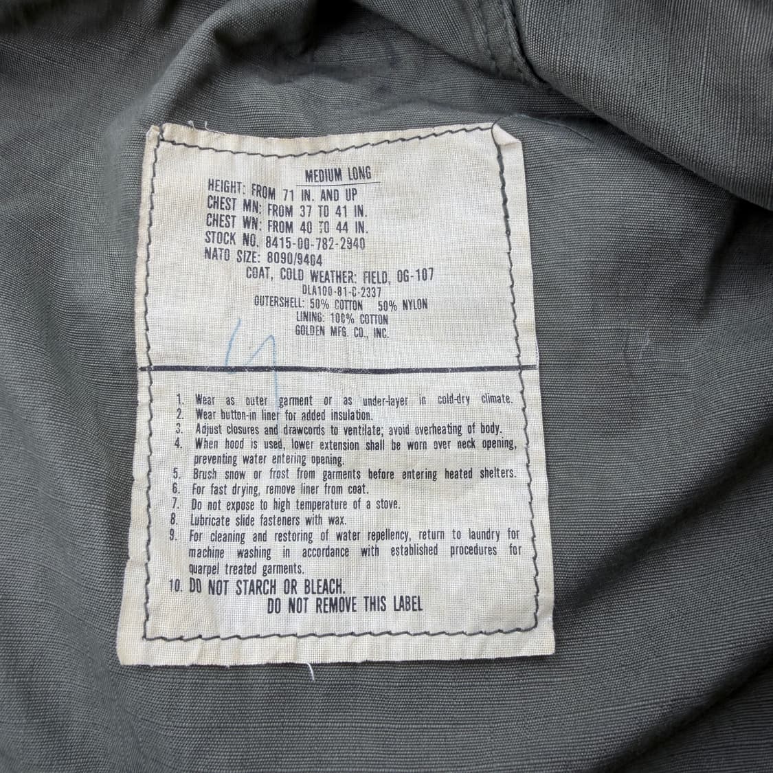 80s 오리지널 미군 US AMRY m-65 필드자켓 상품이미지4