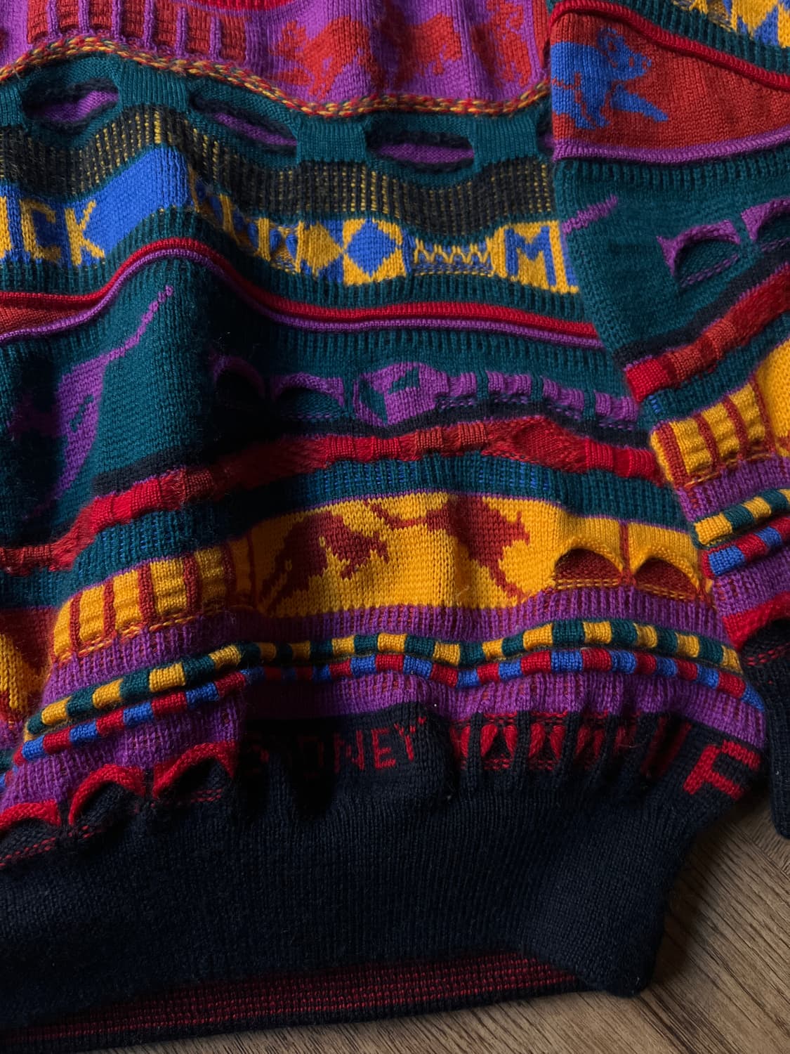 [S]90's EMAROO 오스트레일리아 케이블 니트 상품이미지5