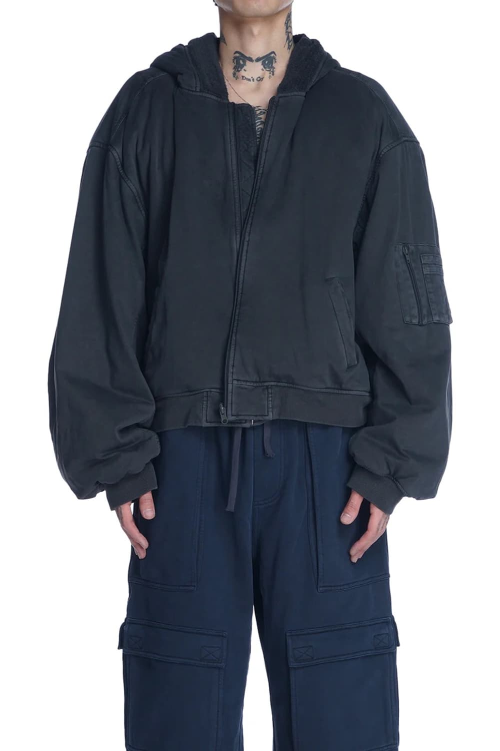 그렉 로스 타월 봄버 오프 블랙 eng발 상품이미지1