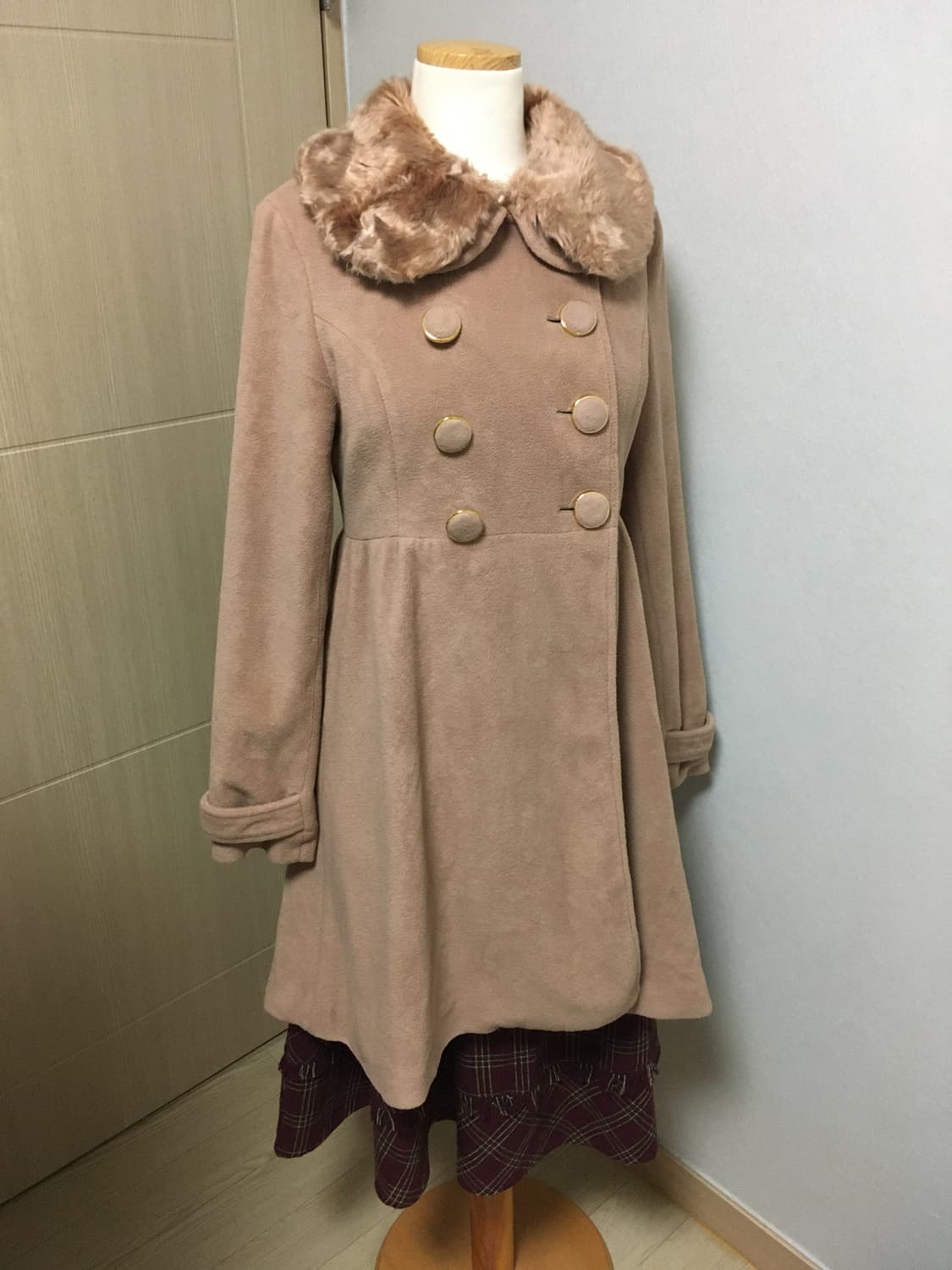 일본빈티지 라떼갸루 로걀 양산형 대장 히메갸루 엑시즈팜 리즈리사 코트 상품이미지2