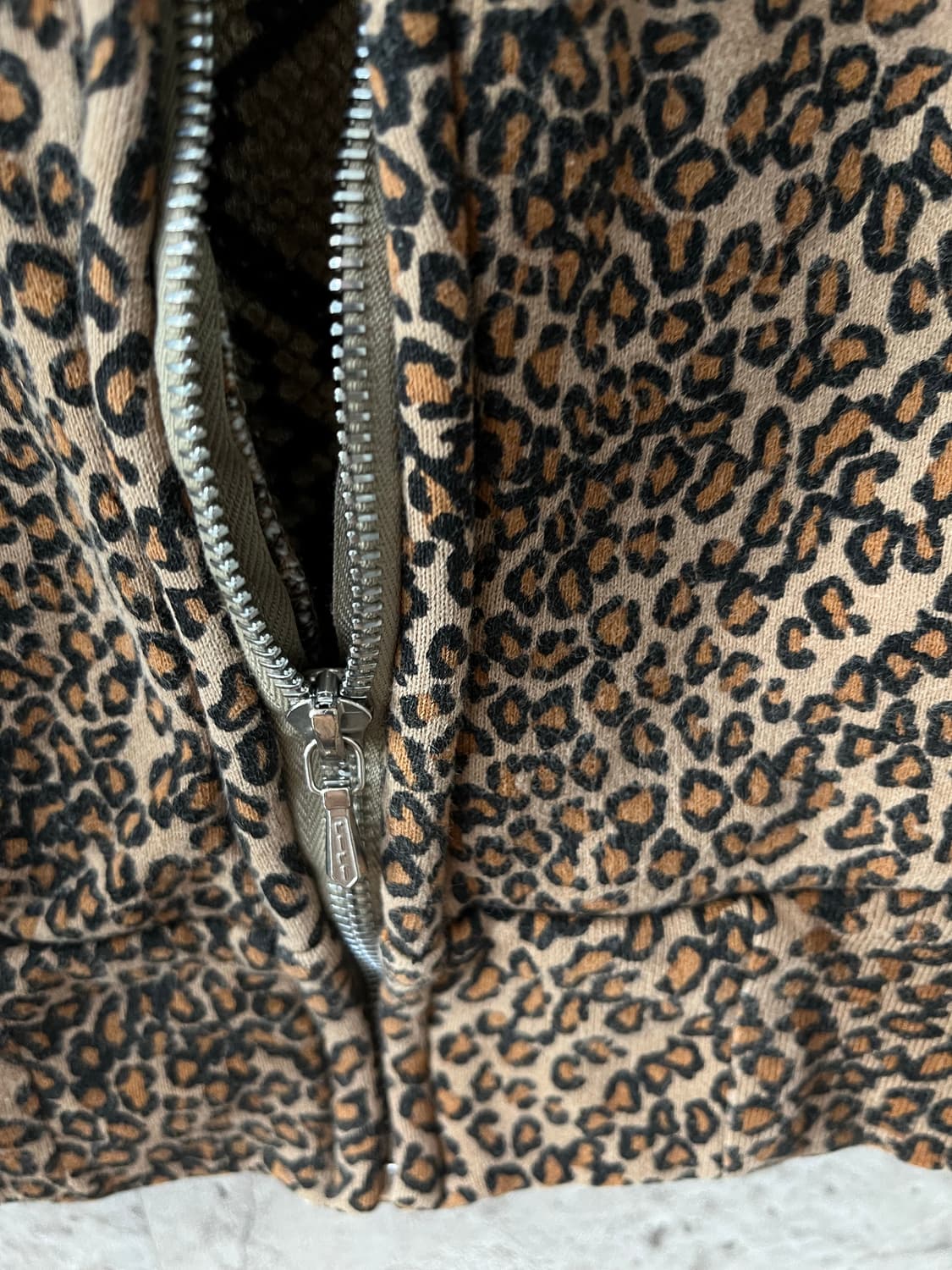 넘버나인 x 니들스 레오파드 후드집업 상품이미지5