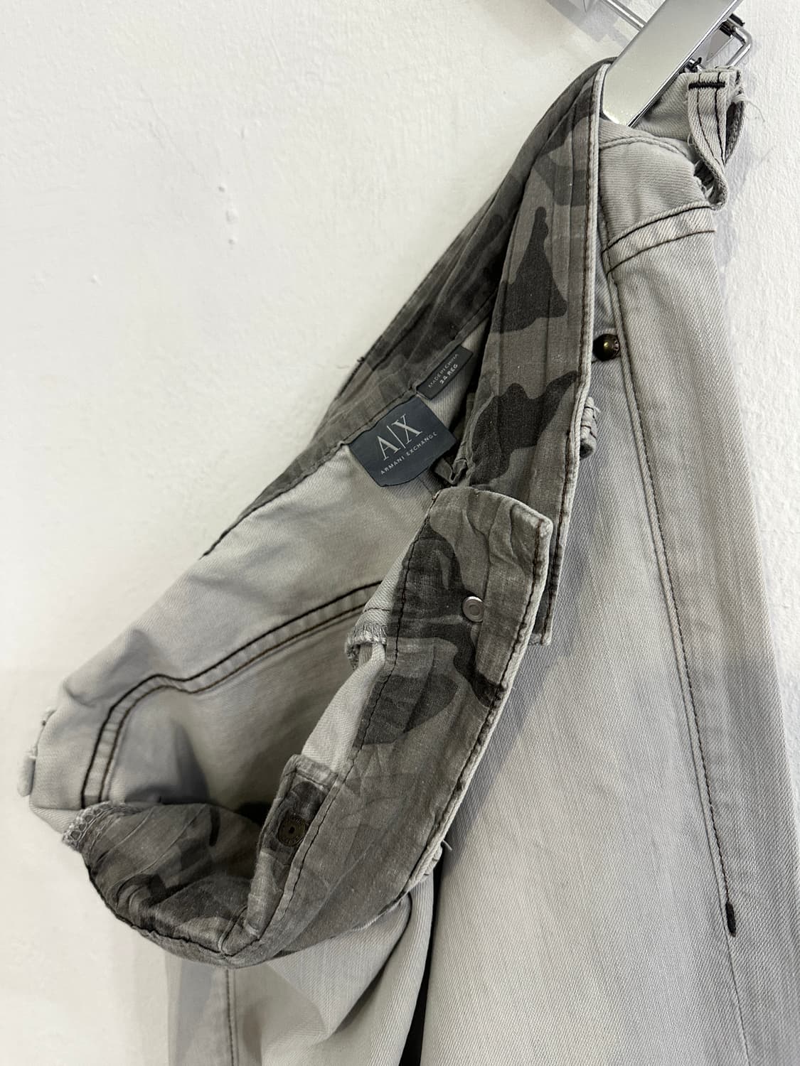 알마니 2000s 그레이 와이드진 상품이미지7