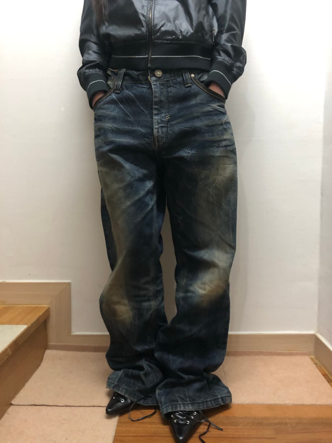 빈티지 에비수 데님 워싱 팬츠 상품이미지6