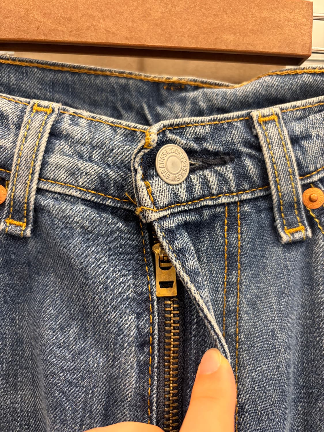 Levis 리바이스 505 블랭크탭 데님 팬츠 (34inch) 상품이미지4