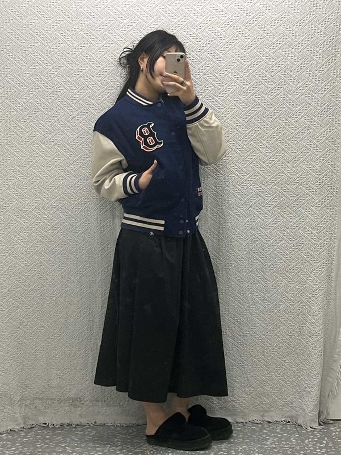 MLB 보스턴 레드삭스 와펜 패디드 울 바시티 자켓 S C06490 상품이미지2