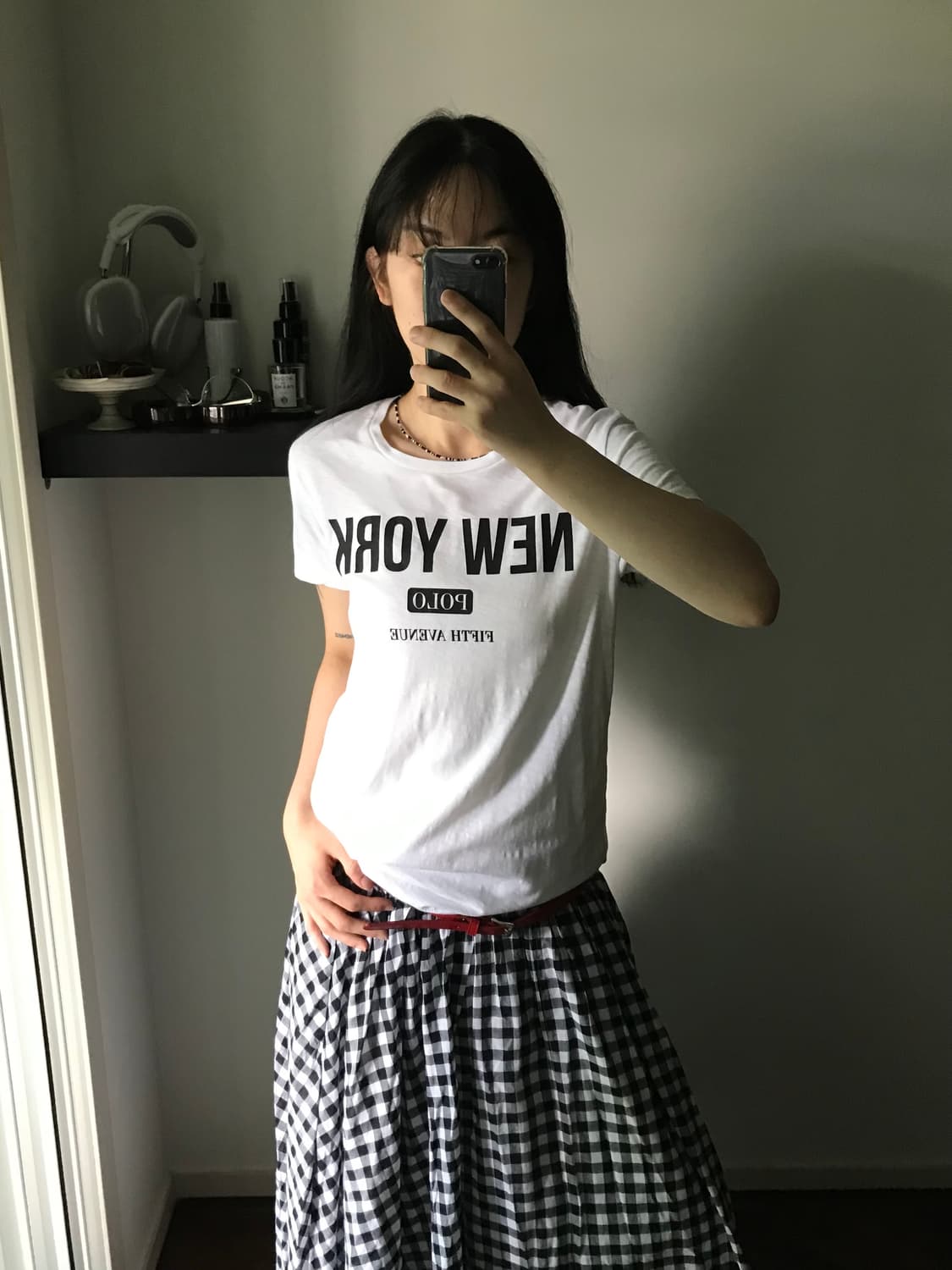 폴로 랄프로렌 중앙 프린팅 화이트 반팔티 상품이미지3