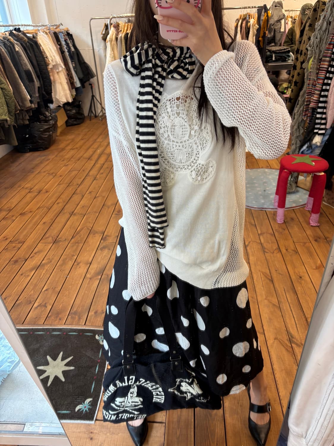 히스테릭글래머 퍽베어 크로셰 니트 상품이미지1