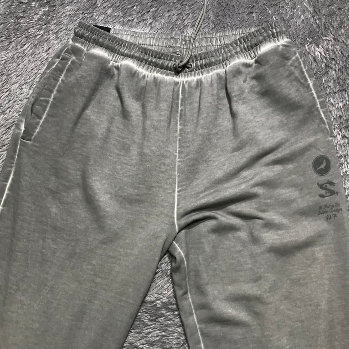 [[XL, A급] 푸마(PUMA) x STAPLE 가먼트다잉 스웻 팬츠 상품이미지2