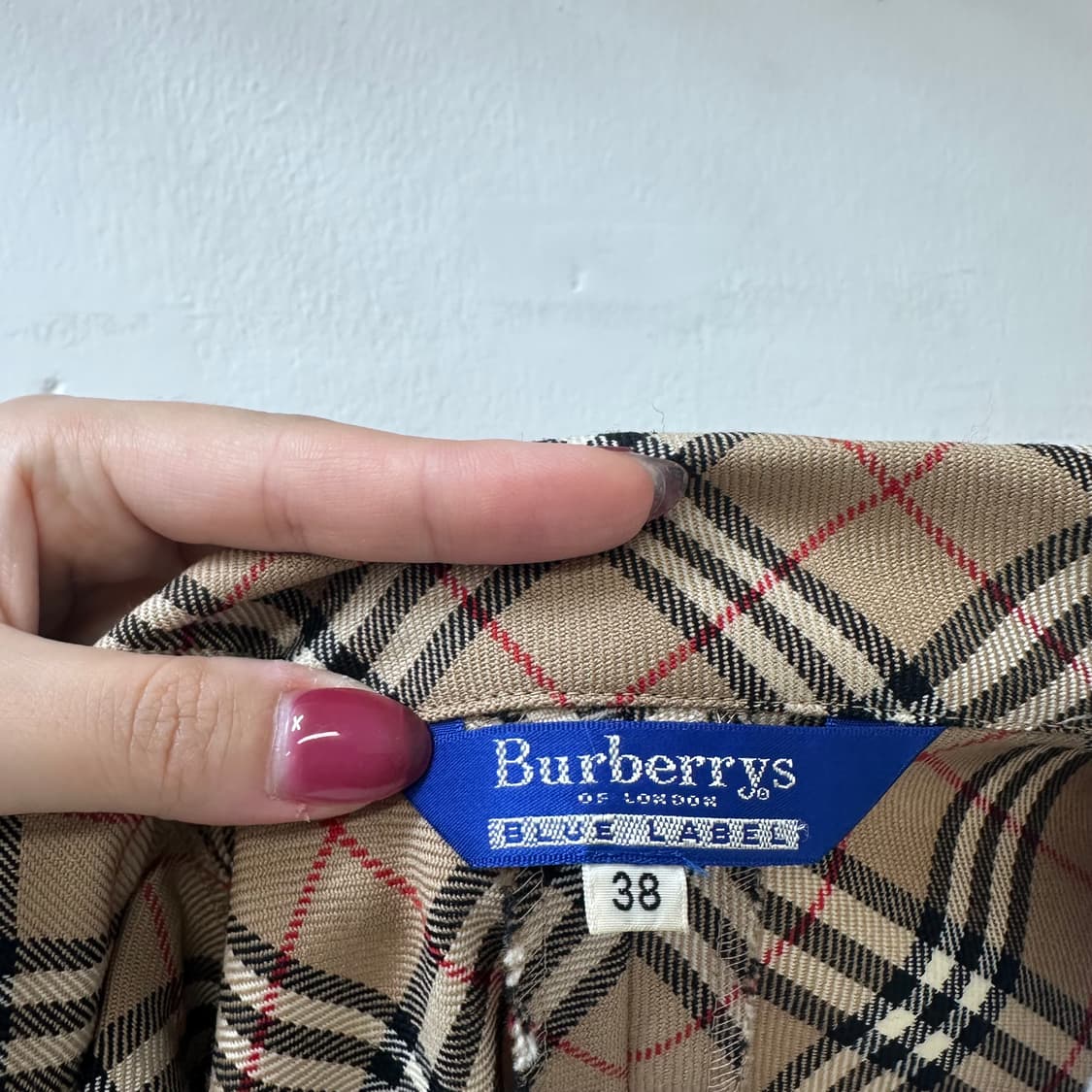 Burberrys Blue label블루라벨 노바체크 셔츠 원피스 38  상품이미지8