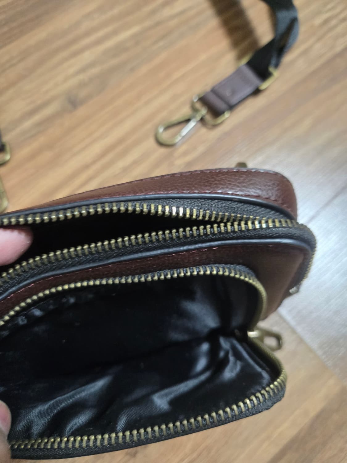 ZARA 자라 레더 크로스백 상품이미지5