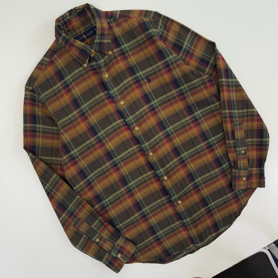 Polo 폴로 랄프로렌 브라운 체크 옥스포드 셔츠 상품이미지2