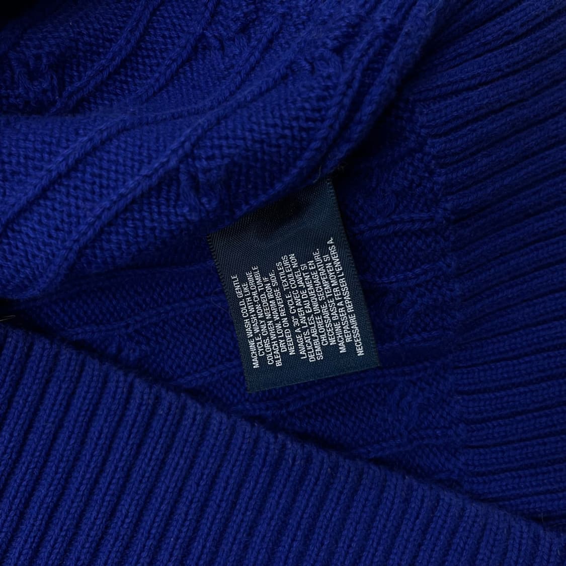 폴로 랄프로렌 그린포니 블루 꽈배기 니트 XL 상품이미지5