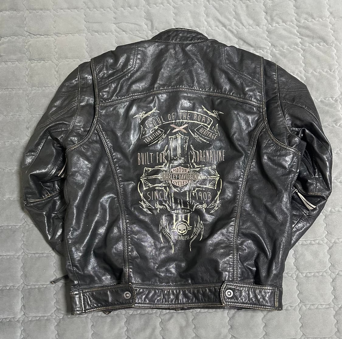 할리데이비슨 빈티지 레더 라이더 자켓 RIDING GEAR 상품이미지2