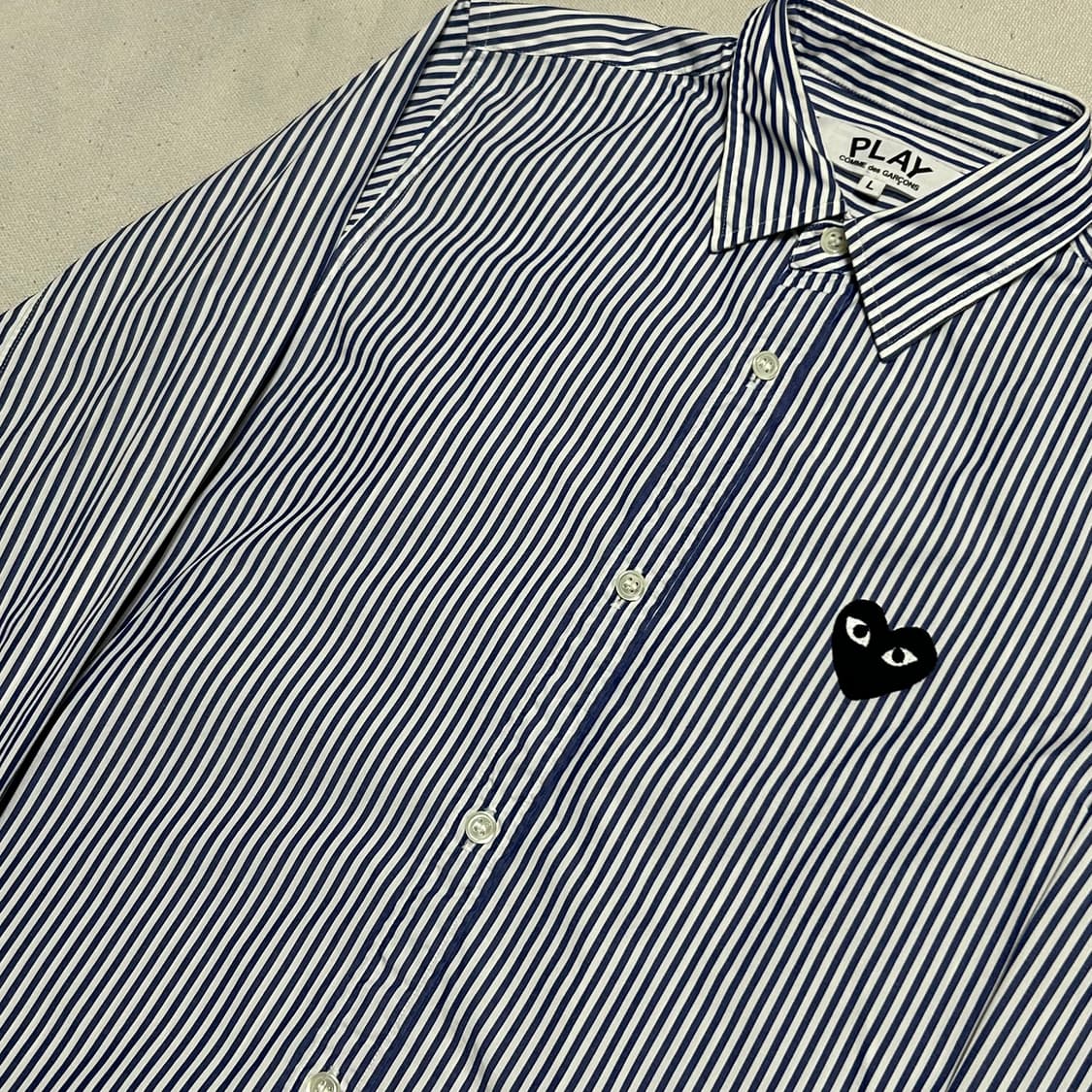 🫶🏻꼼데가르송 여성용 스트라이프 코튼 셔츠🫶🏻 상품이미지2