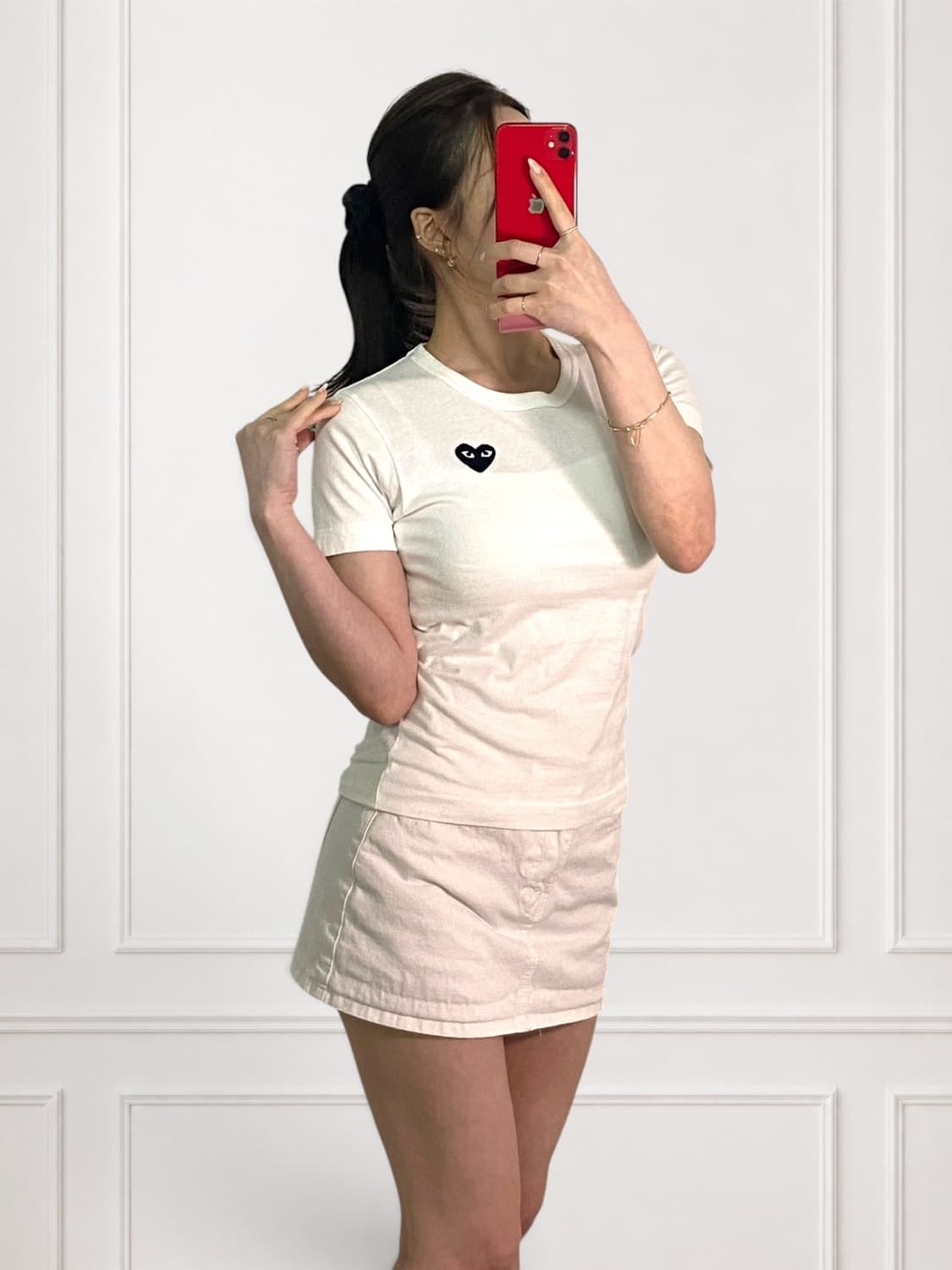 꼼데가르송 블랙와펜 라운드티 상품이미지1