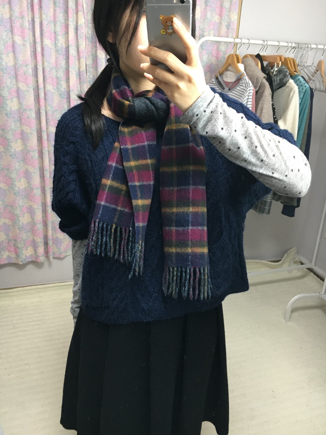 다채색 체크 머플러 상품이미지8