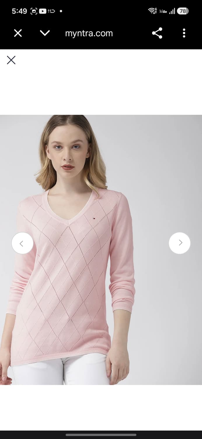 타미힐피거 브이넥 코튼니트 상품이미지8