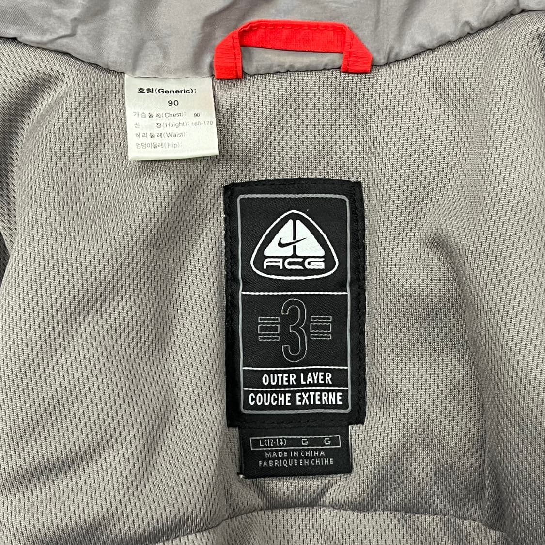 [정품/L] 나이키 acg 레드 후드 바람막이 자켓 b16 상품이미지5