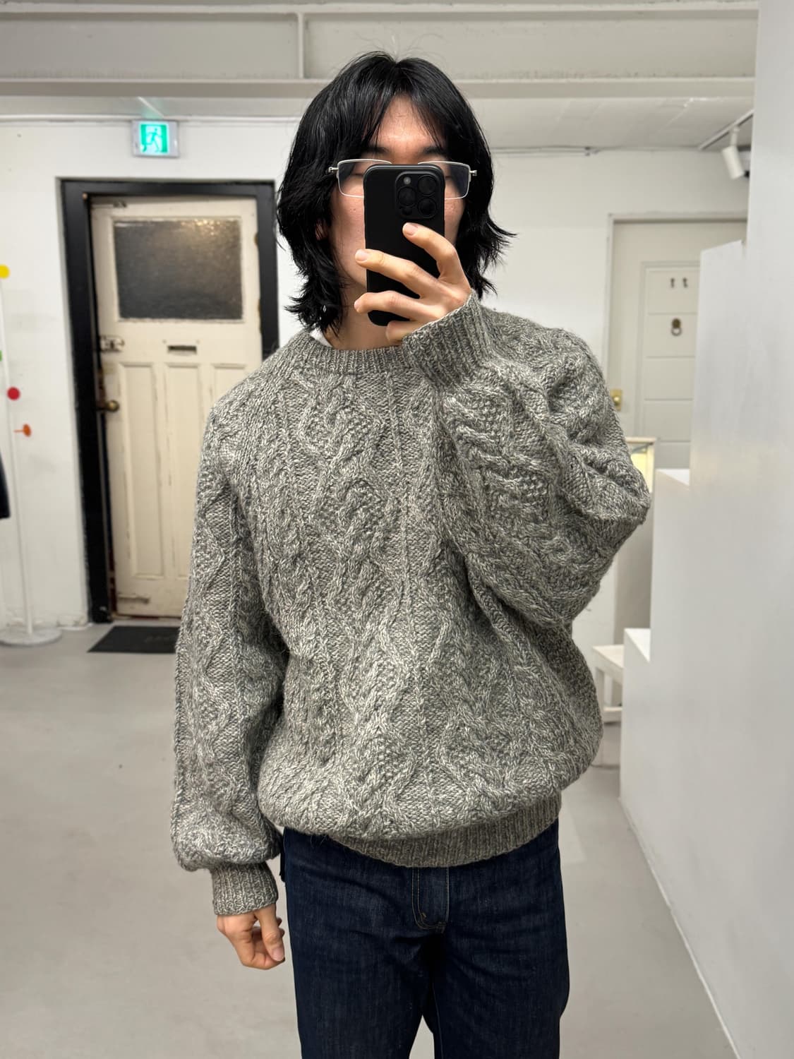 MEN'S BIGI 케이블 스웨터  상품이미지5