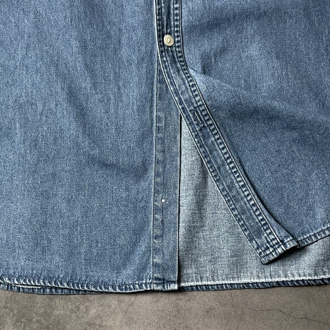 RUSTLER 빈티지 더블 체스트 포켓 데님셔츠 상품이미지5