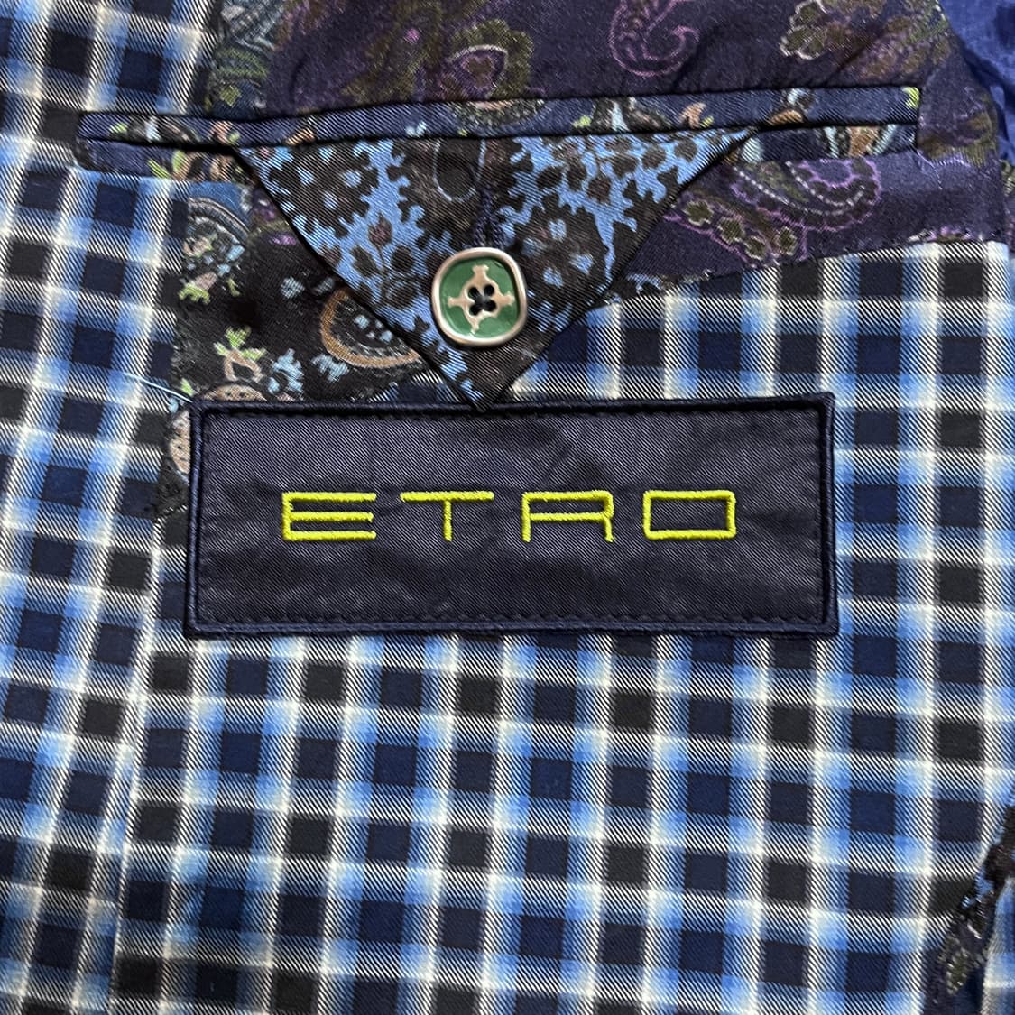 ETRO 에트로 체크 코튼 자켓 / Made in Italy / 상품이미지8