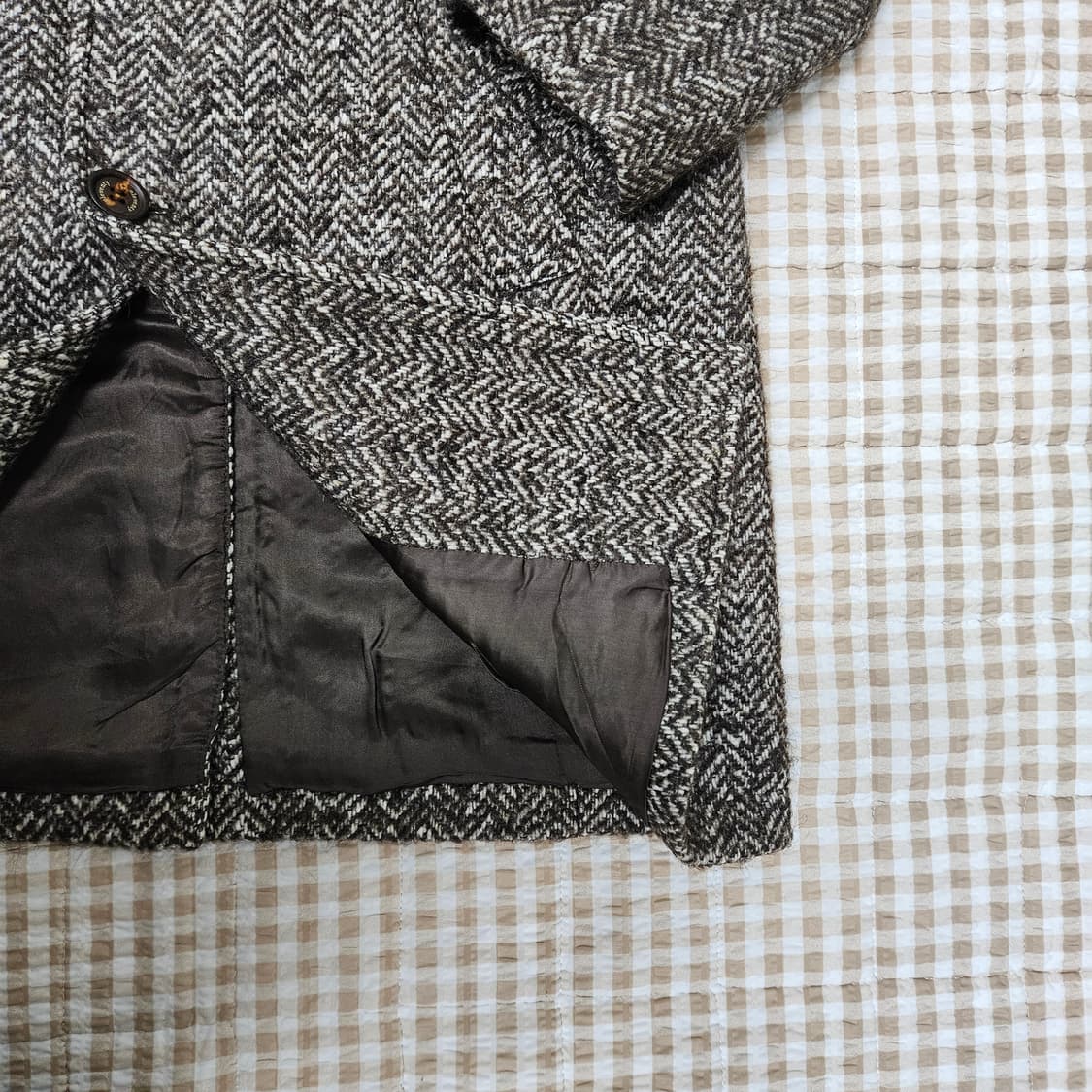 일레븐티 헨링본 코트 자켓 남자100 상품이미지5