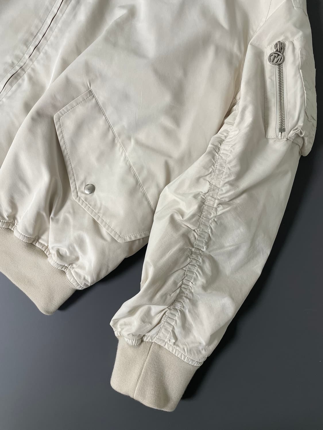 [F] 타임 AMOR 백프린팅 오버핏 MA-1 마원 항공점퍼 상품이미지4