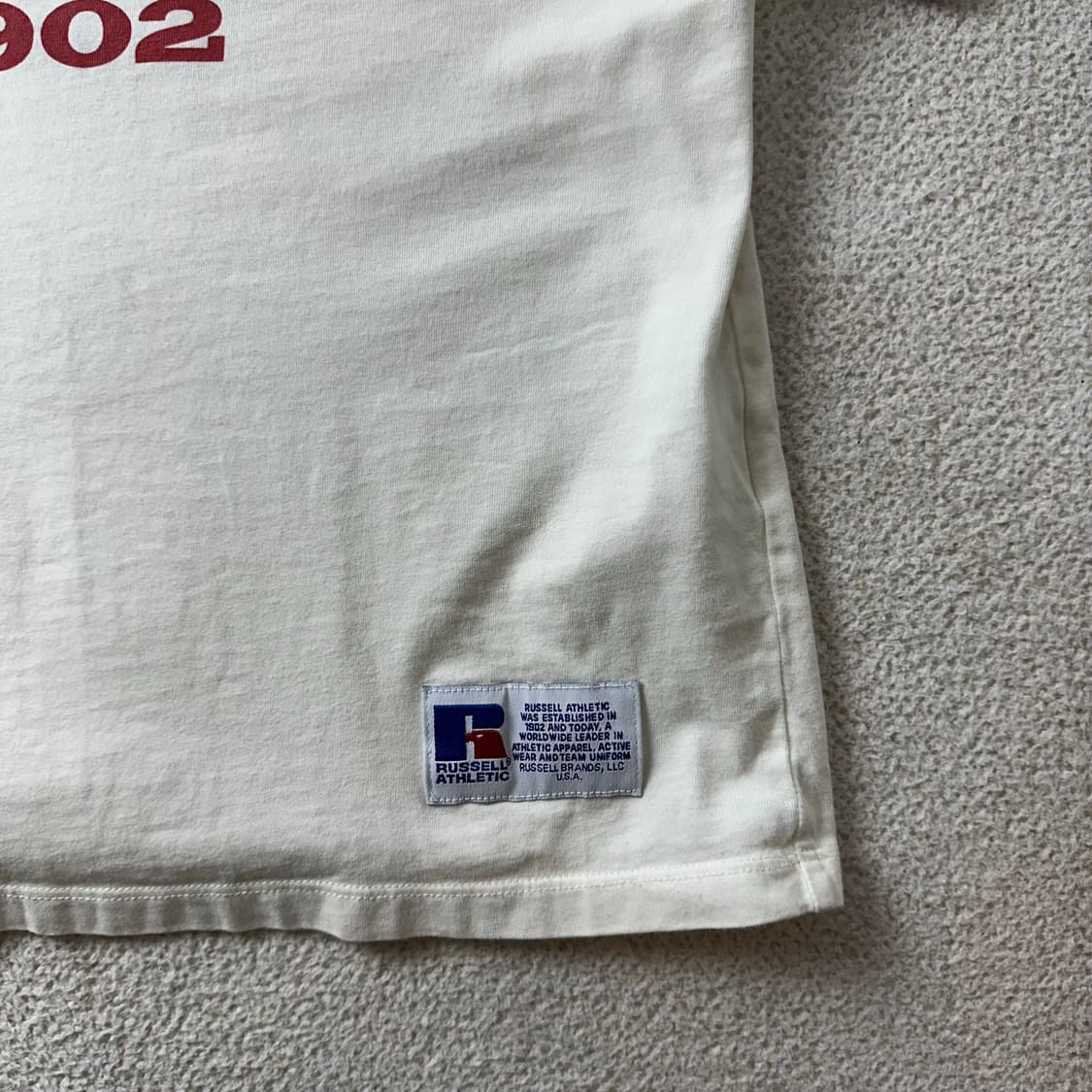 W 95 90s made in usa 미국 빈티지 러셀 링거 반팔티 상품이미지4
