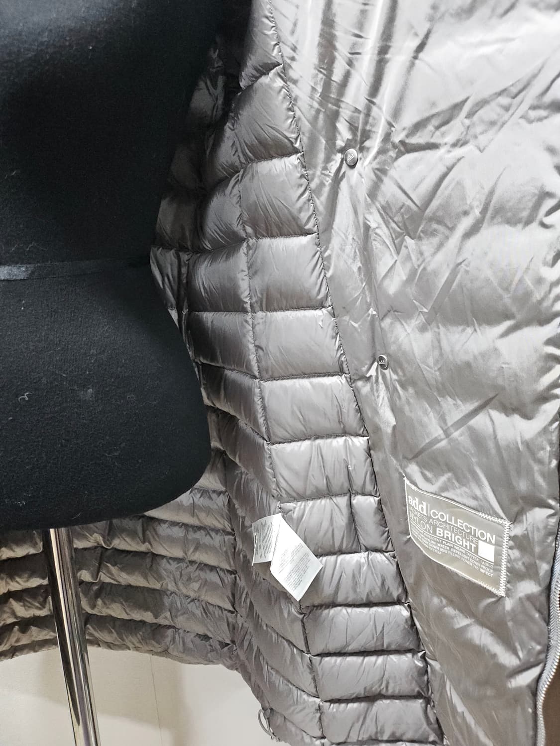 add  애드  넥 워머 벨트 다운 패딩 코트 실버 usa 4 상품이미지6