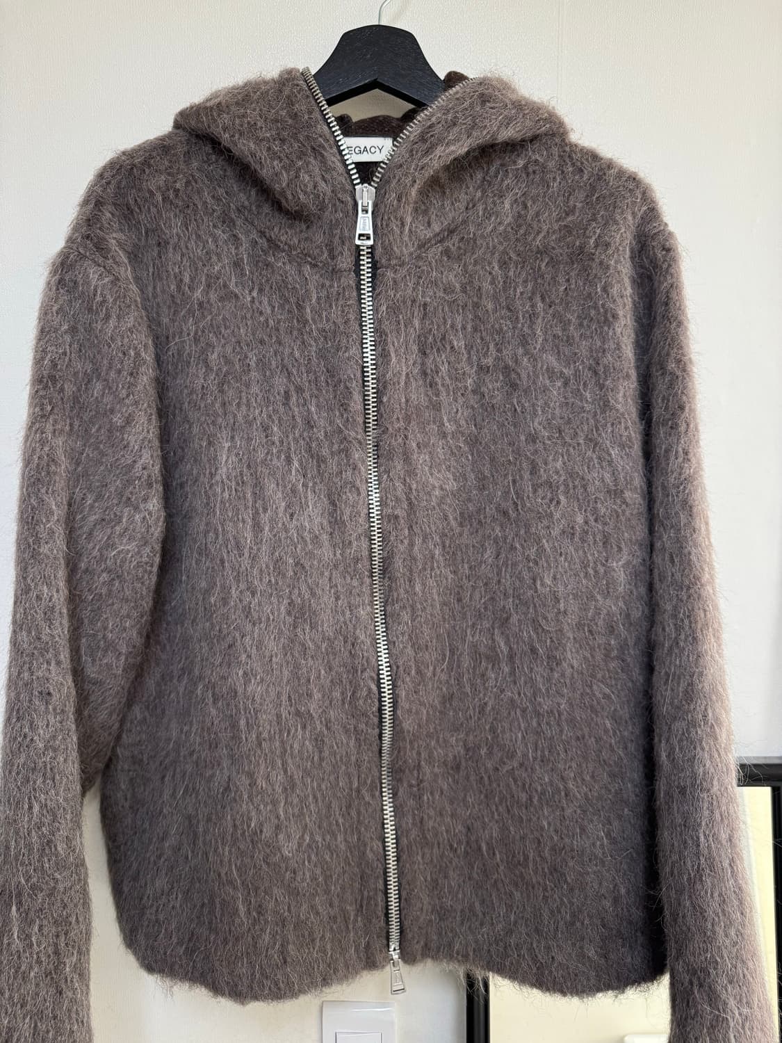 아워레가시 모헤어 풀 집 후드 상품이미지2