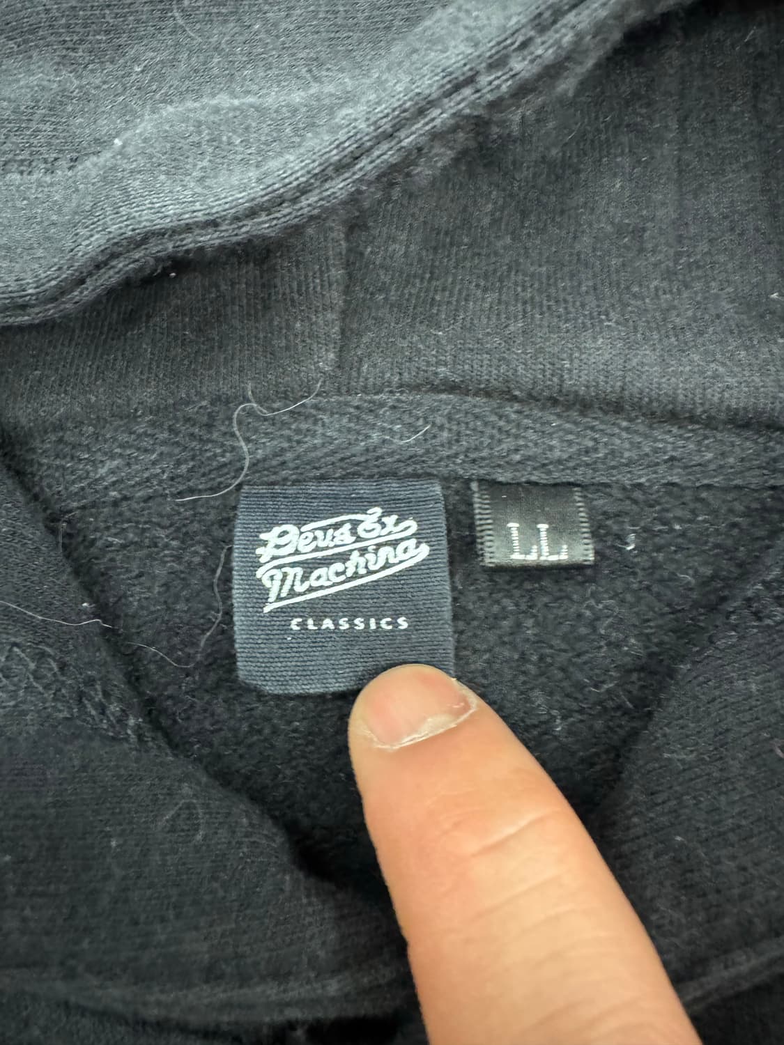 LL)데우스 빈티지 로고 프린팅 베니스 후드티 상품이미지3