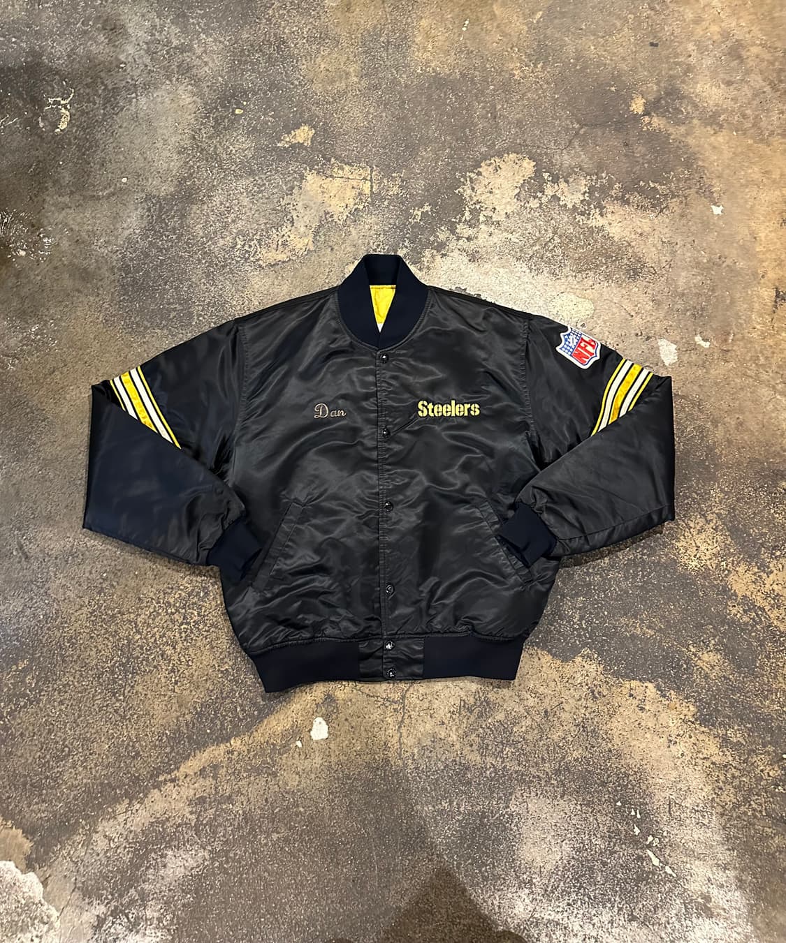빈티지 90s 스타터 피츠버그 스틸러스 사틴 자켓  상품이미지1