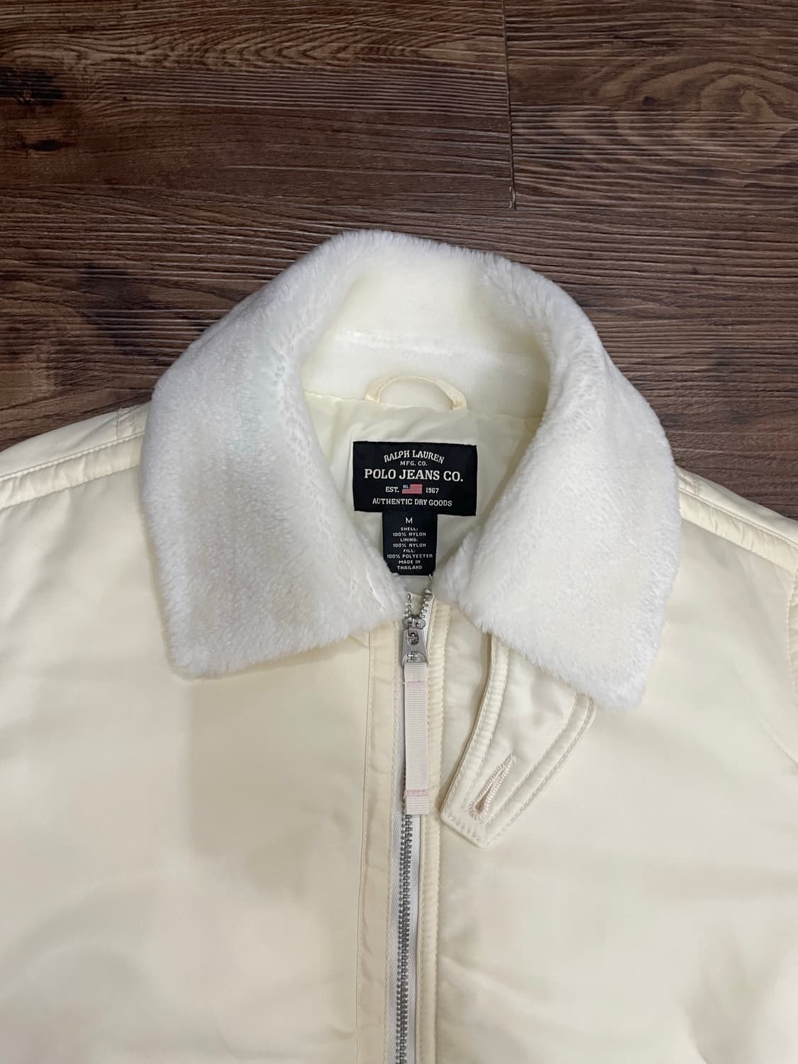 폴로 랄프로렌 크림 봄버 자켓 항공점퍼  상품이미지2