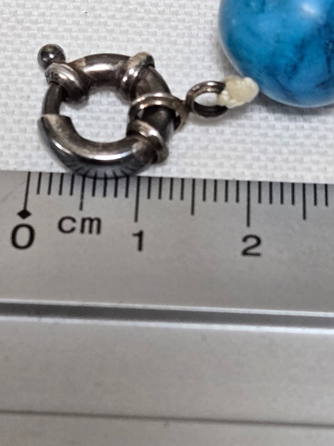 빈티지 터키석 볼드 비즈 팔찌 실버 925 잠금장치 상품이미지9