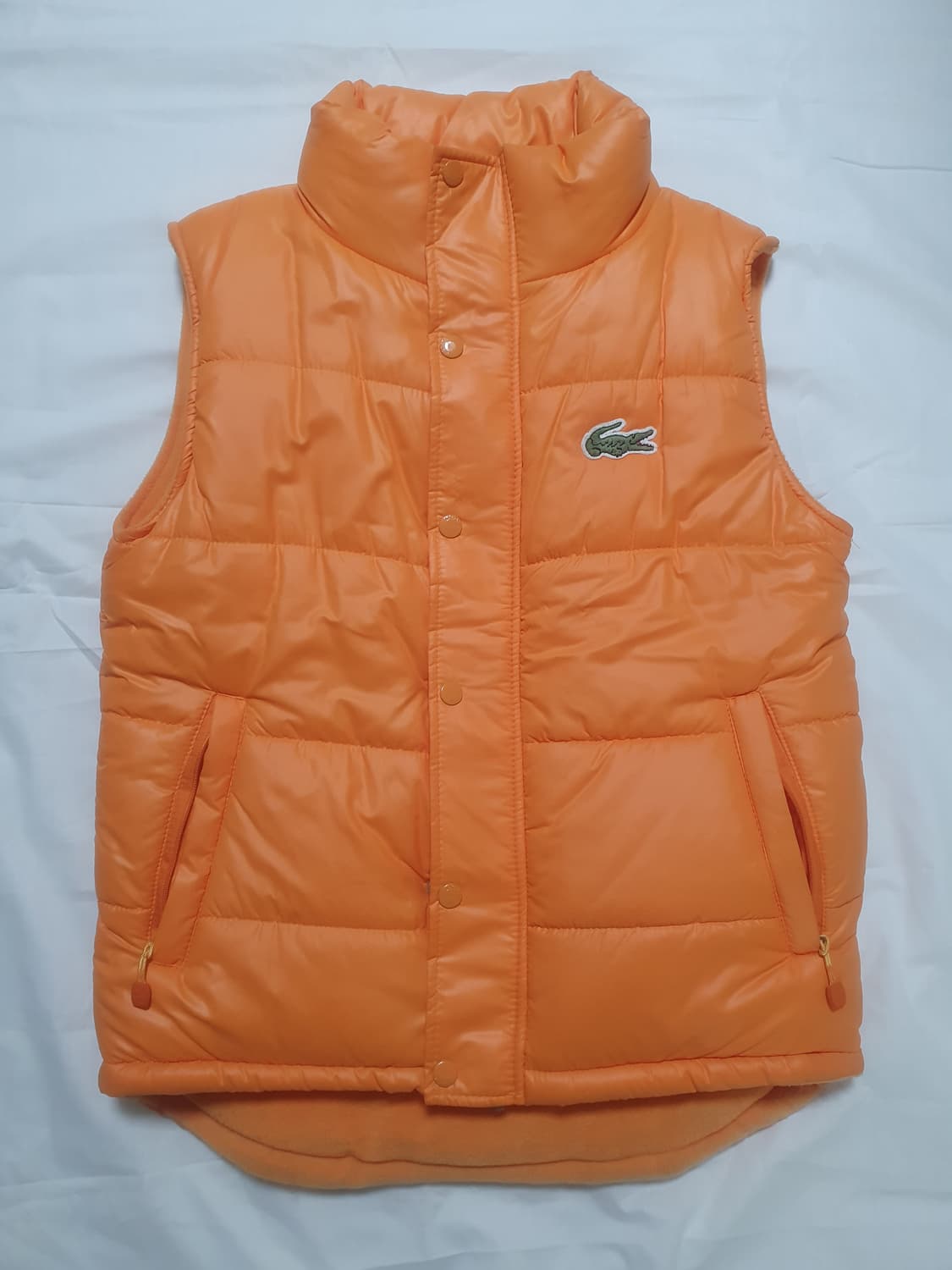 라코스테 오렌지색 패딩 조끼 S 상품이미지1