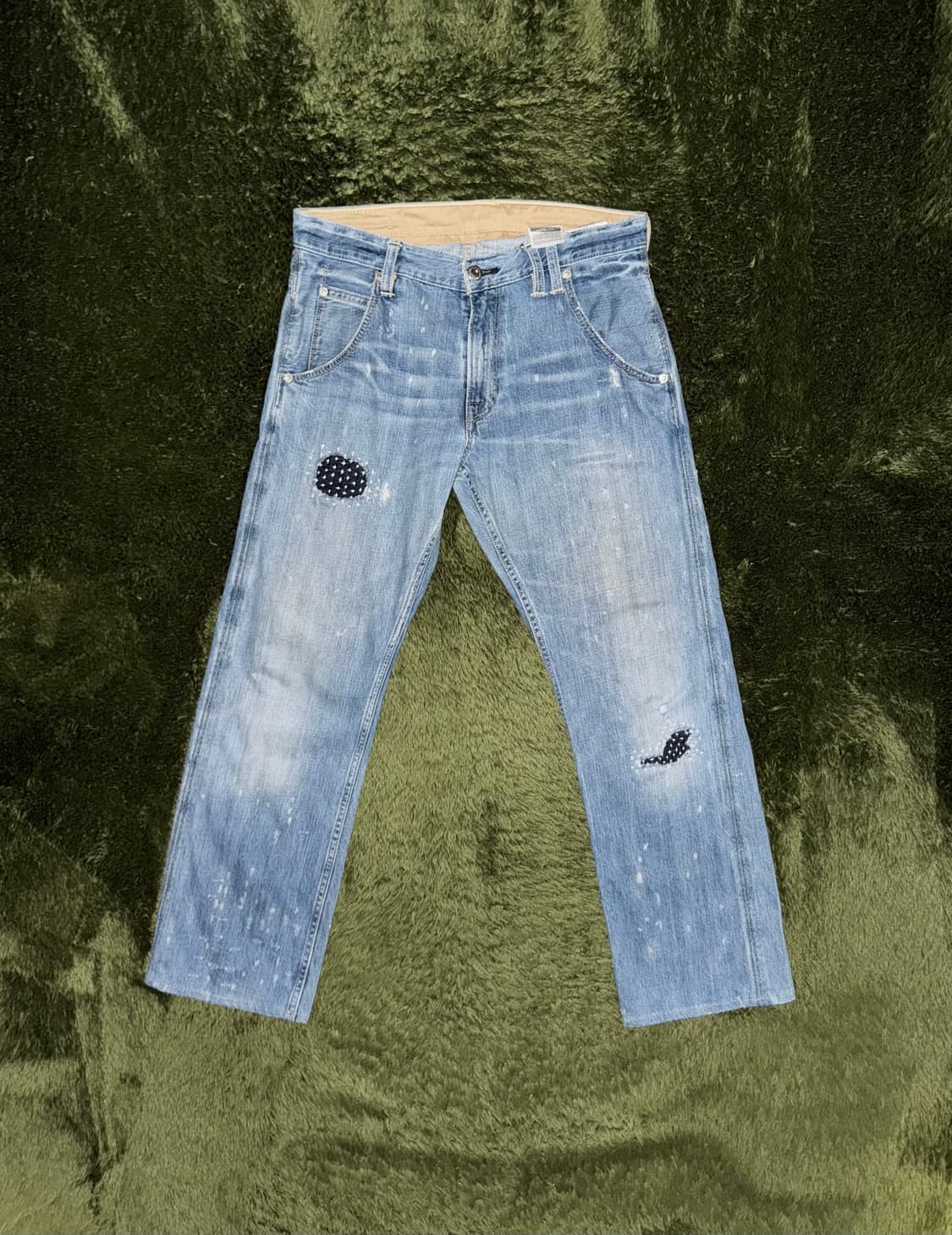 [32X30] 리바이스 514 재패니즈 사시코 커스텀 데님 팬츠 상품이미지1