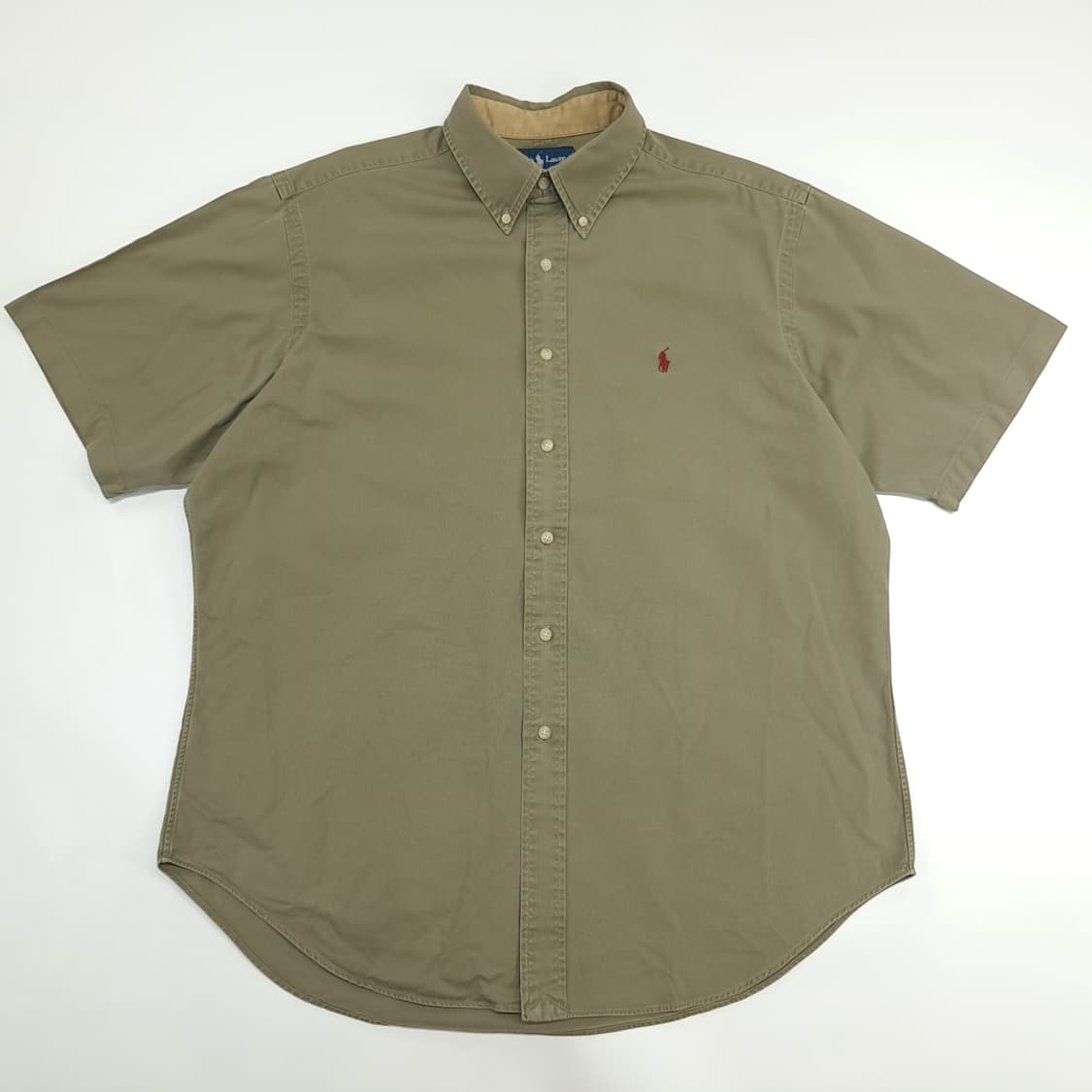 Co776 XL 폴로 랄프로렌 올리브그린 반팔 셔츠 남방 상품이미지1