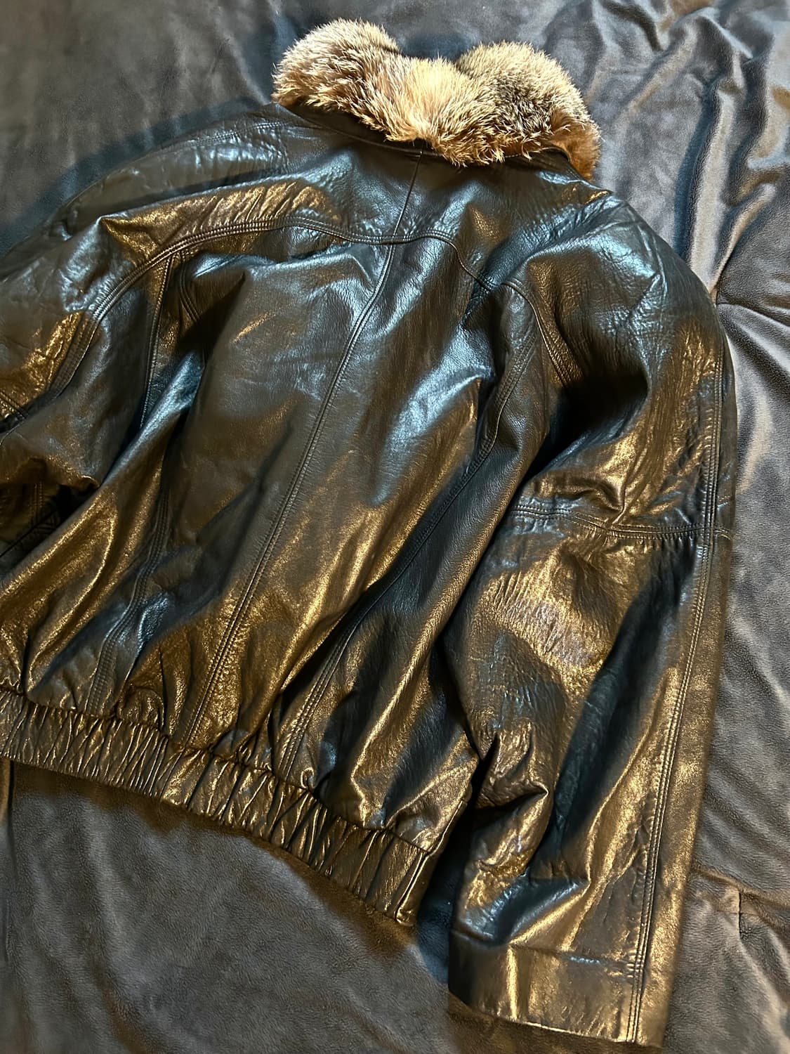Sheep Skin Fur Leather Jacket 상품이미지9
