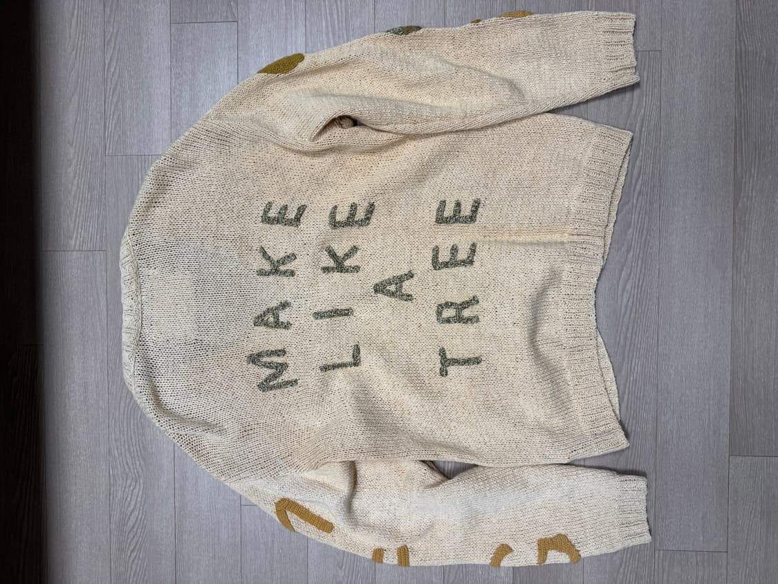 STORY MFG 스토리mfg 트윈선 아플리케 디테일링 가디건 옐로우 M 상품이미지3