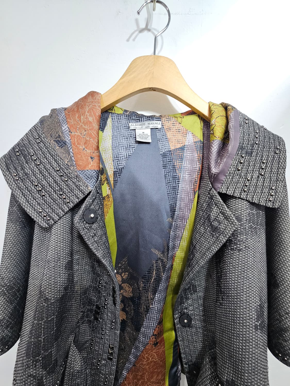 알베르토 마칼리(Alberto Makali) 디자이너 망토 자켓 상품이미지3