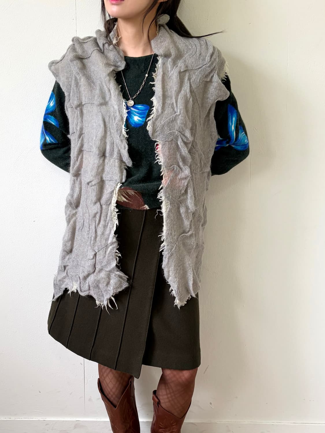 VALEUR 아트 울 스카프 상품이미지10