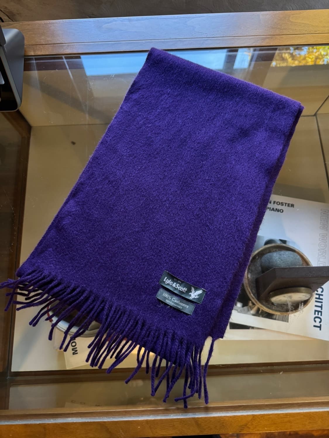 라일앤스콧 캐시미어 머플러 상품이미지1