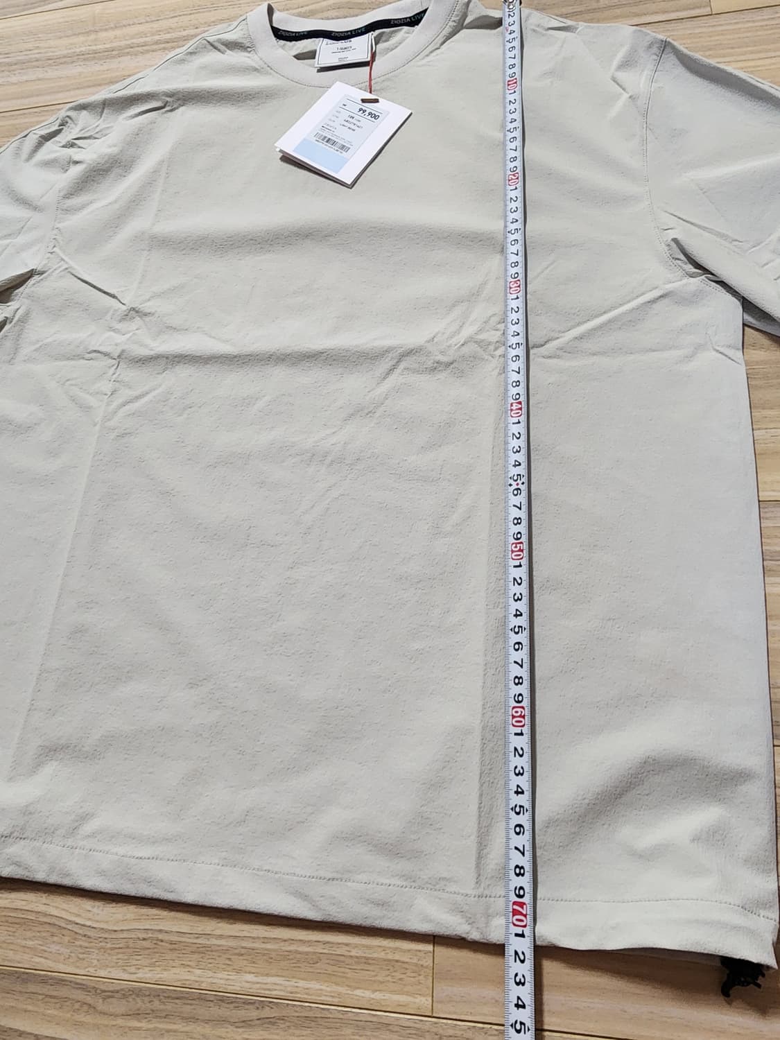 지오지아나일론우븐반팔티셔츠라이트베이지 상품이미지6