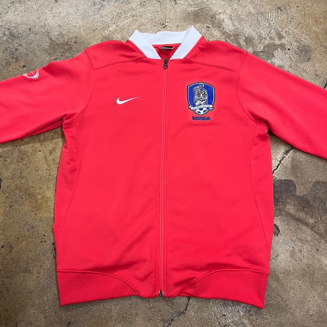 [정품/L] 나이키 대한민국 축구 국가대표팀 트랙 자켓 레드 b17 상품이미지3