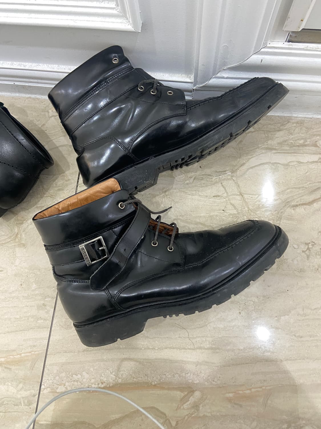 Gucci belted leather boots 상품이미지2